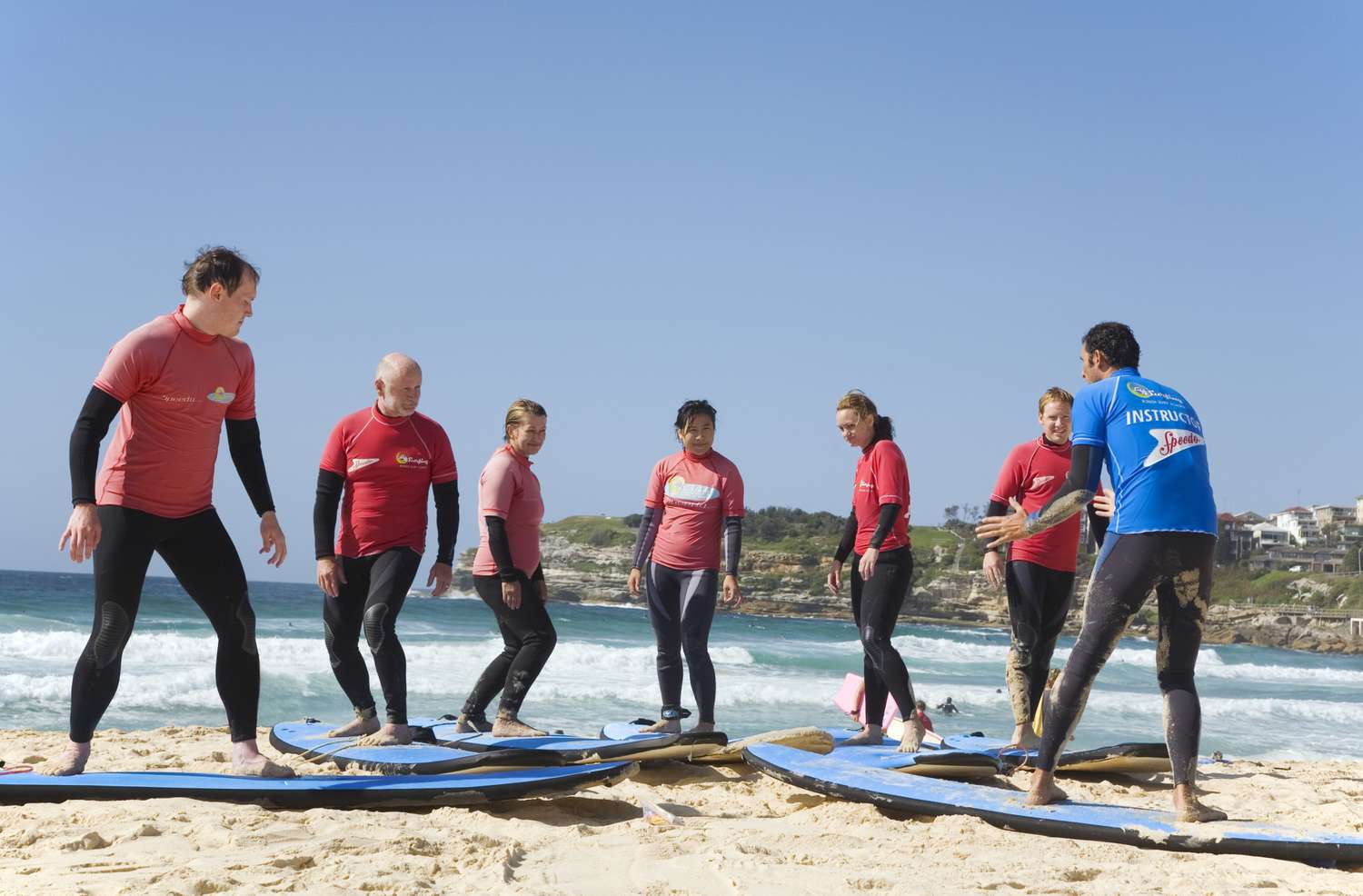 adults in surf class