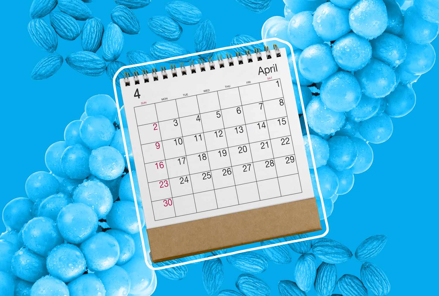 calendar fruits and nuts