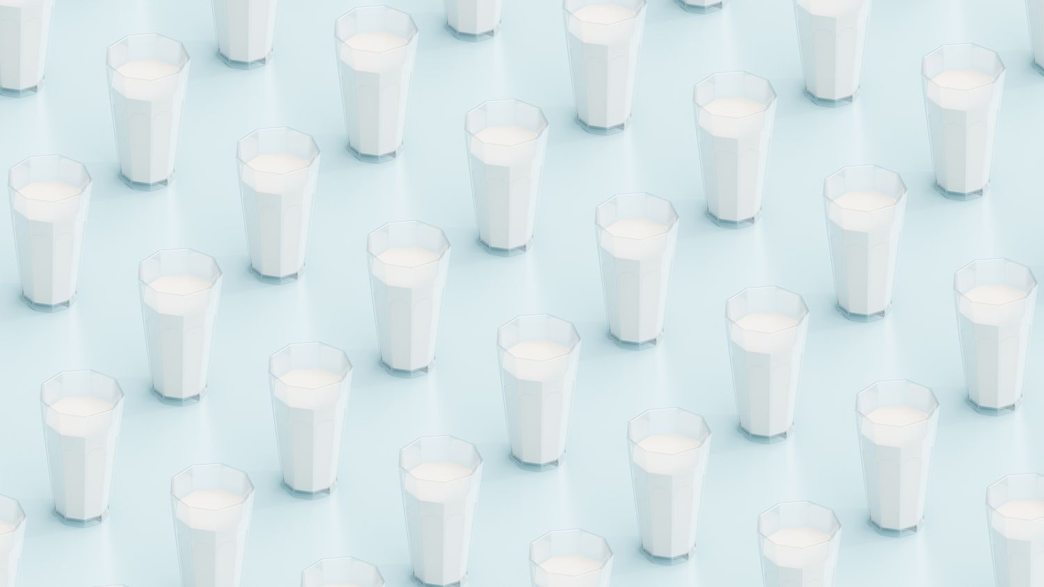glasses of milk