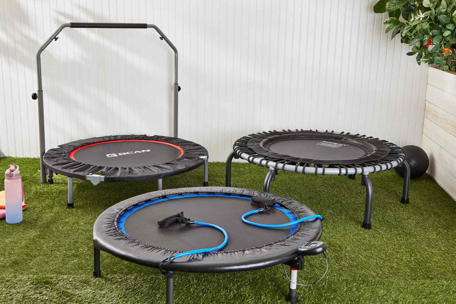 Best trampolines and rebounders displayed on lawn