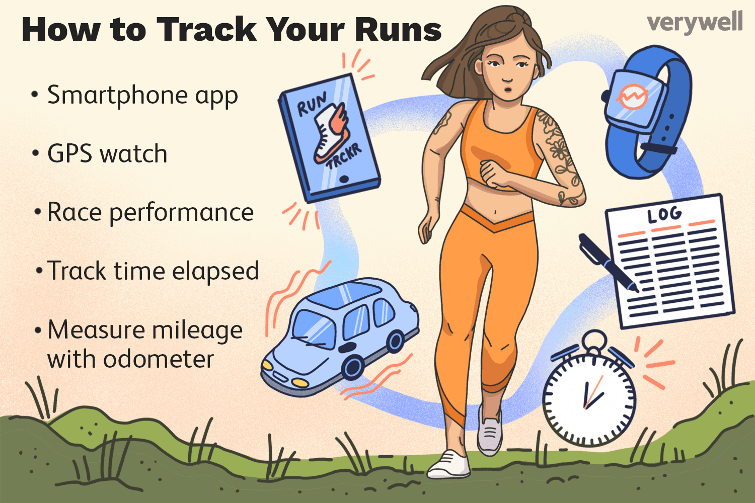 How to Track Your Runs- illustration by Madelyn Goodnight