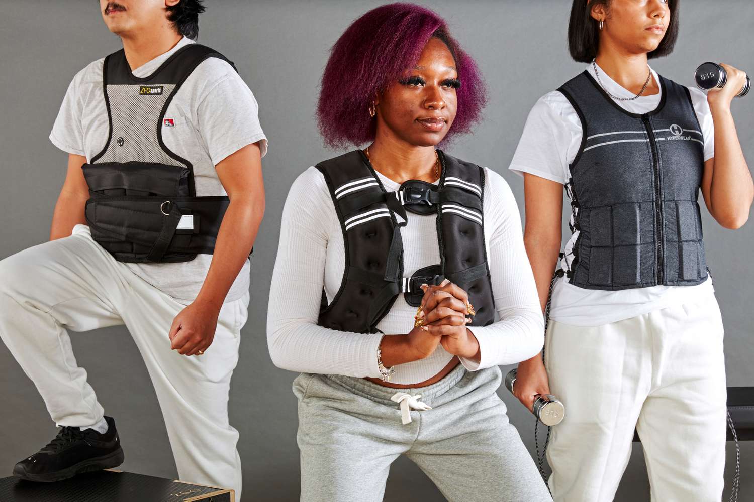 People wearing the best weighted vests